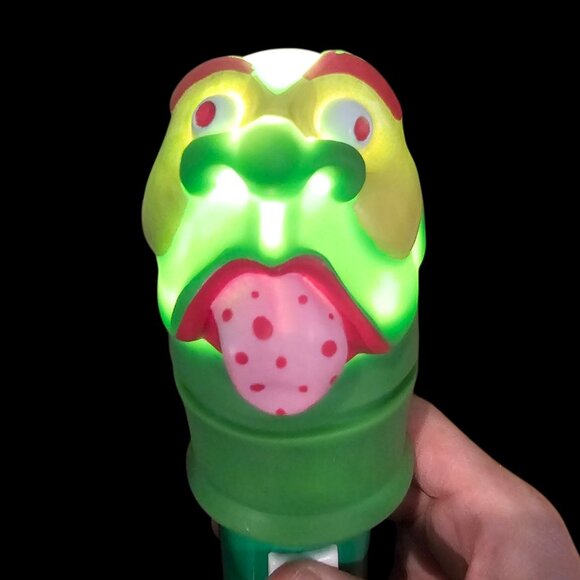 VTG 80s Beastie Beams Eveready Frightfully Fun Flashlight Toy Green Goblin 1988 - Picture 3 of 15
